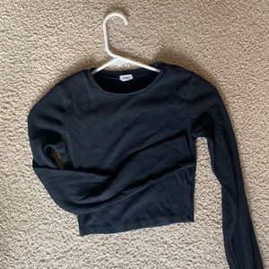 Garage Black Crop Top
